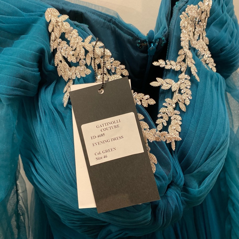 Gatti Nolli Couture A-line, green dress